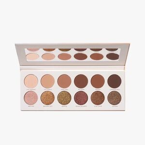 Morphe Glam Eyeshadow Palette - Brown, Gold, and Pink Shades